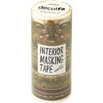 （まとめ買い）decolfa(デコルファ) インテリアマスキングテープ 幅10cm×長さ8m巻き フレーム/ブラウン×4セット