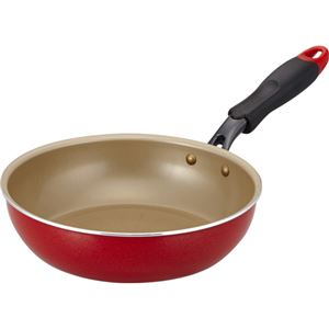 （まとめ買い）evercook(エバークック) フライパン 22cm レッド EFPN22RD×2セット