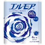 （まとめ買い）エルモア 4ロール シングル 花の香り 60m×16セット