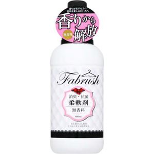 （まとめ買い）fabrush(ファブラッシュ) 柔軟剤 無香料 600ml×12セット