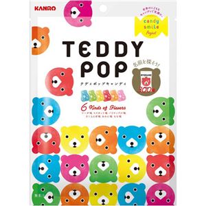（まとめ買い）【ケース販売】カンロ テディポップ 70g×6袋×6セット