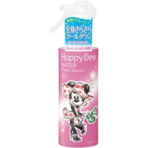 （まとめ買い）ハッピーデオ ウォーター フレッシュシャボンの香り 170ml×6セット
