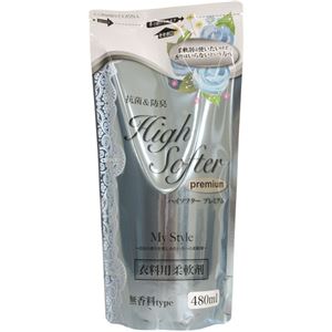 （まとめ買い）マルフクケミファ ハイソフタープレミアム 無香料タイプ つめかえ用 480ml×6セット
