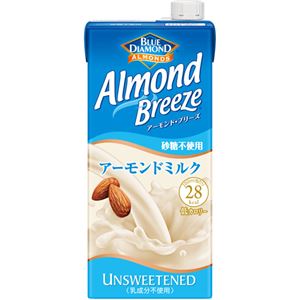 （まとめ買い）【ケース販売】ブルーダイヤモンド アーモンドブリーズ砂糖不使用 1000ml×6本×2セット