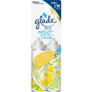 （まとめ買い）グレード 消臭センサー&スプレー シトラスフレッシュ つけかえ用 18ml×2個×9セット