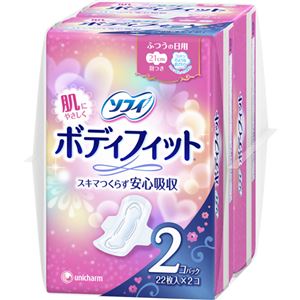 （まとめ買い）ソフィ ボディフィット 羽つき 22枚×2個×17セット