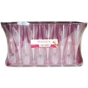 （まとめ買い）クリアシャンパンフルート 120ml×10個×5セット