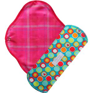 （まとめ買い）モミジ・ナチュラル 布ナプキンM 普通の日用 23.5cm アクアドット 1枚入り×4セット