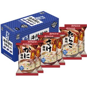 （まとめ買い）アマノフーズ 炙り海鮮雑炊3種セット 6食入(3種類×各2食)×6セット