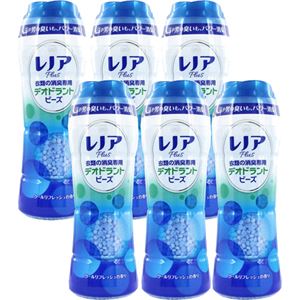 （まとめ買い）【ケース販売】レノアプラス 衣類の消臭専用デオドラントビーズ クールリフレッシュの香り 375g×6個×3セット