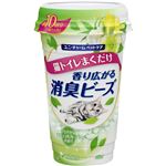 （まとめ買い）猫トイレまくだけ 香り広がる消臭ビーズ さわやかなナチュラルガーデンの香り 450ml×6セット