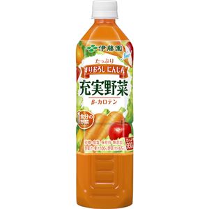 【ケース販売】伊藤園 充実野菜100 緑黄色野菜ミックス 930g×12本
