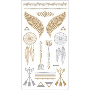（まとめ買い）わがんせ Shiny Tatoos(シャイニータトゥー) M-T020WG×4セット