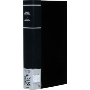（まとめ買い）PP製ポケットアルバム フォトグラフィリア L判3段 ブラック PHL-1036-D×5セット