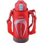 フォルテック・スピード ワンタッチ栓ダイレクトボトル 0.6L レッド FSR-7367