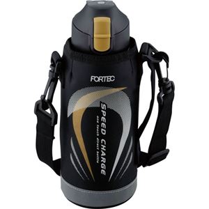 フォルテック・スピード ワンタッチ栓ダイレクトボトル 0.6L ブラック FSR-7369