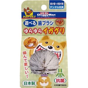 （まとめ買い）ドギーマン 遊べる歯ブラシ ゆらゆらイガグリ×5セット