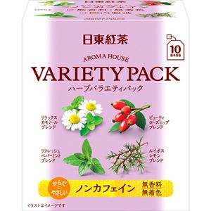 （まとめ買い）日東紅茶 アロマハウス ハーブバラエティパック 10袋入×16セット