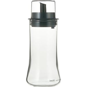 （まとめ買い）iwaki フタ付オイル差し M KT5032-BKO 160ml×3セット