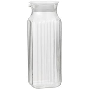 （まとめ買い）iwaki 角型サーバー KT296K-W ホワイト 1L×2セット