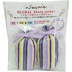 （まとめ買い）フローラル シューズサシェ ラベンダーの香り×3セット