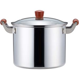 ヨシカワ ナチュラルクッキング 寸胴鍋(強化ガラス蓋付) 24cm SH2083