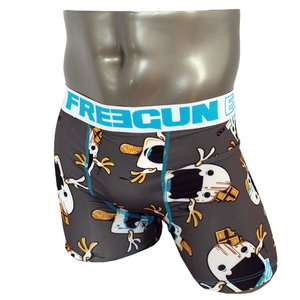FREEGUN(フリーガン) ボクサーパンツ メンズ アンダーウェア インナー 男性下着 下着 メンズボクサーパンツ ギフト プレゼント 誕生日プレゼント 840005 FG28 CRI (01.ホワイト M)