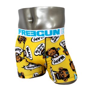 FREEGUN(フリーガン) ボクサーパンツ メンズ アンダーウェア インナー 男性下着 下着 メンズボクサーパンツ ギフト プレゼント 誕生日プレゼント 840006 FG28 BAN  (01.イエローサックス L)