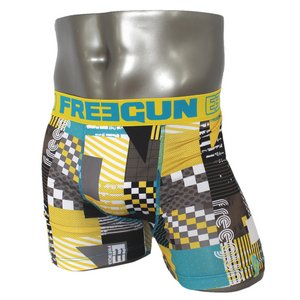 FREEGUN(フリーガン) ボクサーパンツ メンズ アンダーウェア インナー 男性下着 下着 メンズボクサーパンツ ギフト プレゼント 誕生日プレゼント 840007 FG28 SUM  (02.イエロー L)