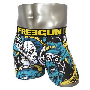 FREEGUN(フリーガン) ボクサーパンツ メンズ アンダーウェア インナー 男性下着 下着 メンズボクサーパンツ ギフト プレゼント 誕生日プレゼント 840008 FG28 GRR  (01.ブラック M)
