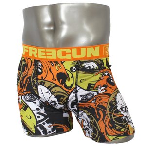 FREEGUN(フリーガン) ボクサーパンツ メンズ アンダーウェア インナー 男性下着 下着 メンズボクサーパンツ ギフト プレゼント 誕生日プレゼント 840008 FG28 GRR  (02.オレンジ M)