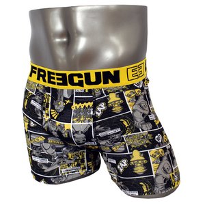 FREEGUN(フリーガン) ボクサーパンツ メンズ アンダーウェア インナー 男性下着 下着 メンズボクサーパンツ ギフト プレゼント 誕生日プレゼント 840009 FG27 XBOTS (02.イエロー M)