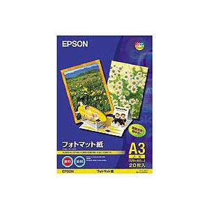 エプソン EPSON フォトマット紙 A3ノビ KA3N20PM 1冊(20枚)