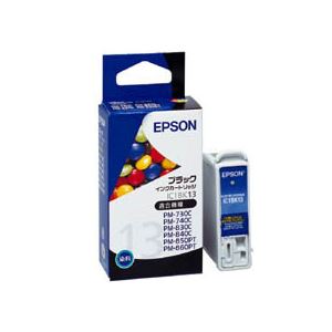 エプソン EPSON インクカートリッジ ブラック IC1BK13 1個