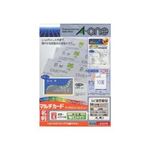 エーワン マルチカード 各種プリンター兼用紙 白無地厚口タイプ A4判 10面 名刺サイズ 51276 1冊(100シート)