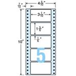 東洋印刷 ナナフォーム 連続ラベル Mタイプ 4_5/10×11インチ 5面 79×47mm MM4M 1箱(1000折:500折×2冊)