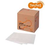 TANOSEE シュレッダーバッグ 耳付 半透明 Lサイズ 0.04mm厚 BOXタイプ 1箱(100枚)