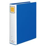 （まとめ） コクヨ チューブファイル（エコ） 片開き A4タテ 600枚収容 背幅75mm 青 フ-E660B 1冊 【×5セット】