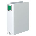 （まとめ） コクヨ チューブファイル（エコ） 片開き A4タテ 800枚収容 背幅95mm シルバー フ-E680C 1冊 【×5セット】