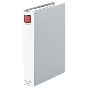 （まとめ） キングジム 名刺ホルダーS型 A4タテ 2穴 820ポケット タテ入れ グレー 89 1冊 【×2セット】
