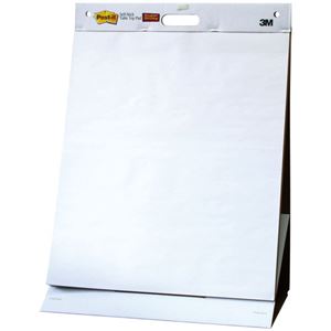 （まとめ） 3M ポストイット イーゼルパッド テーブルトップタイプ 584×508mm ホワイト EASEL 563 1冊 【×2セット】