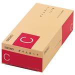 （まとめ） セイコープレシジョン セイコー用タイムカード 全締日対応 日付印字なし Cカ-ド 1パック（100枚） 【×3セット】