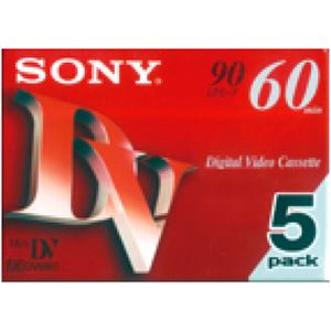 （まとめ） ソニー ミニDVカセット 標準60分 5DVM60R3 1パック（5巻） 【×2セット】