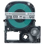 （まとめ） キングジム テプラ PRO テープカートリッジ 強粘着 18mm 透明／黒文字 ST18KW 1個 【×4セット】