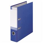 （まとめ） ライオン事務器 レバーアーチファイル A4タテ 2穴 470枚収容 背幅74mm 青 No.1083 1冊 【×4セット】