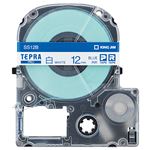 （まとめ） キングジム テプラ PRO テープカートリッジ 12mm 白／青文字 SS12B 1個 【×5セット】