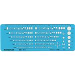 （まとめ） ステッドラー テンプレート 数字定規 0.5mm用 982 15-1 1枚 【×5セット】