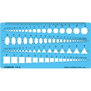 （まとめ） ステッドラー テンプレート 組合せ定規 エッジ付 976 03 1枚 【×3セット】
