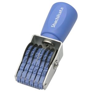 （まとめ） シャチハタ 回転ゴム印 エルゴグリップ 欧文6連 4号 ゴシック体 CF-64G 1個 【×4セット】