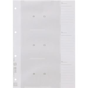 （まとめ） フジカラー販売 フジカラー工事用写真帳L スペア台紙 203046 1パック（50枚） 【×3セット】